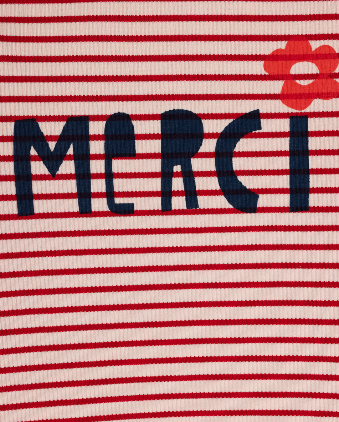 Striped Flower Detail Tee