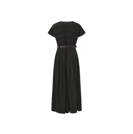 Belted Maxi Wool Dress