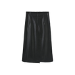 Grant Leather Wrap Skirt