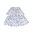 Embroidered Eyelet Ruffle Skirt
