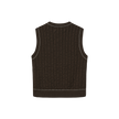 Cable Knit Trim Vest