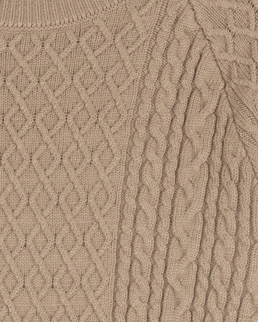 Yarrow Cable Knit Turtleneck Sweater
