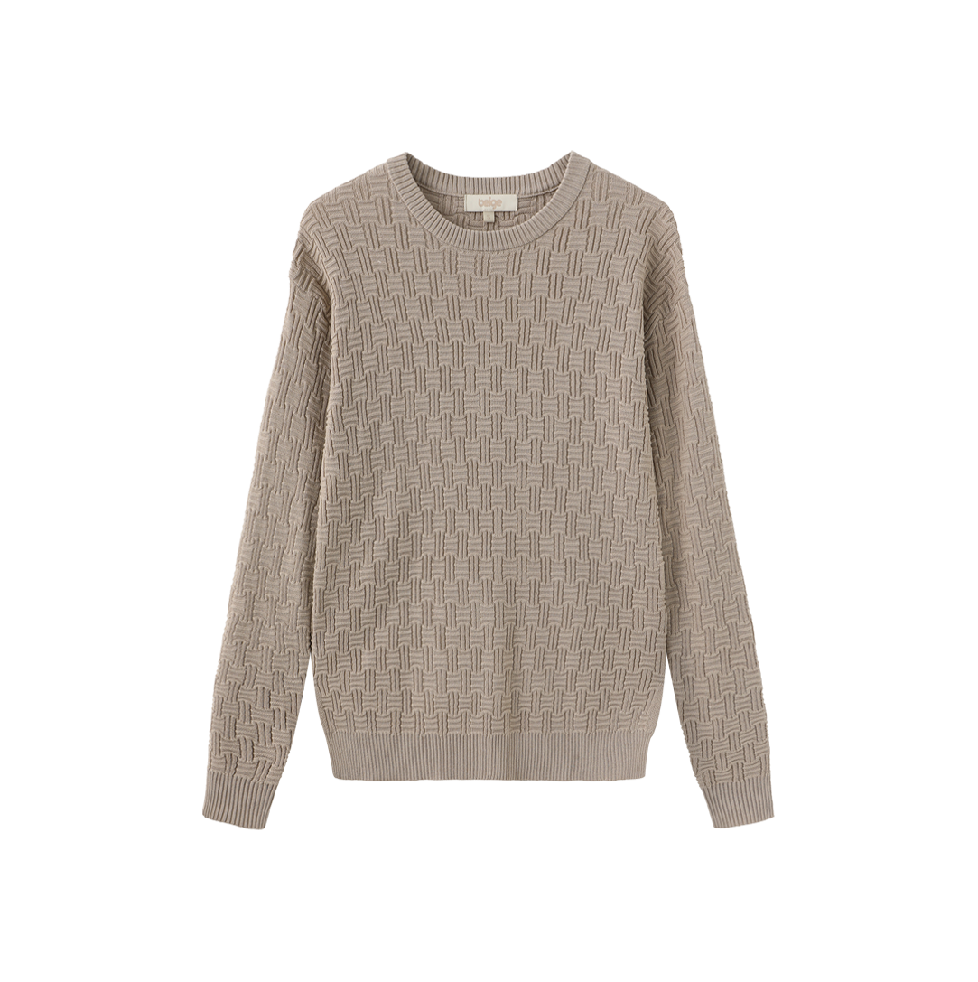 Tulip Design Knit Crew Neck