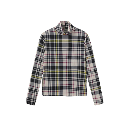 Plaid Fitted Turtlenecks