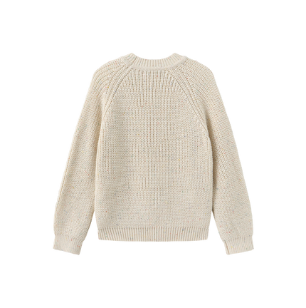 Marled Knit Cable Pattern Sweater
