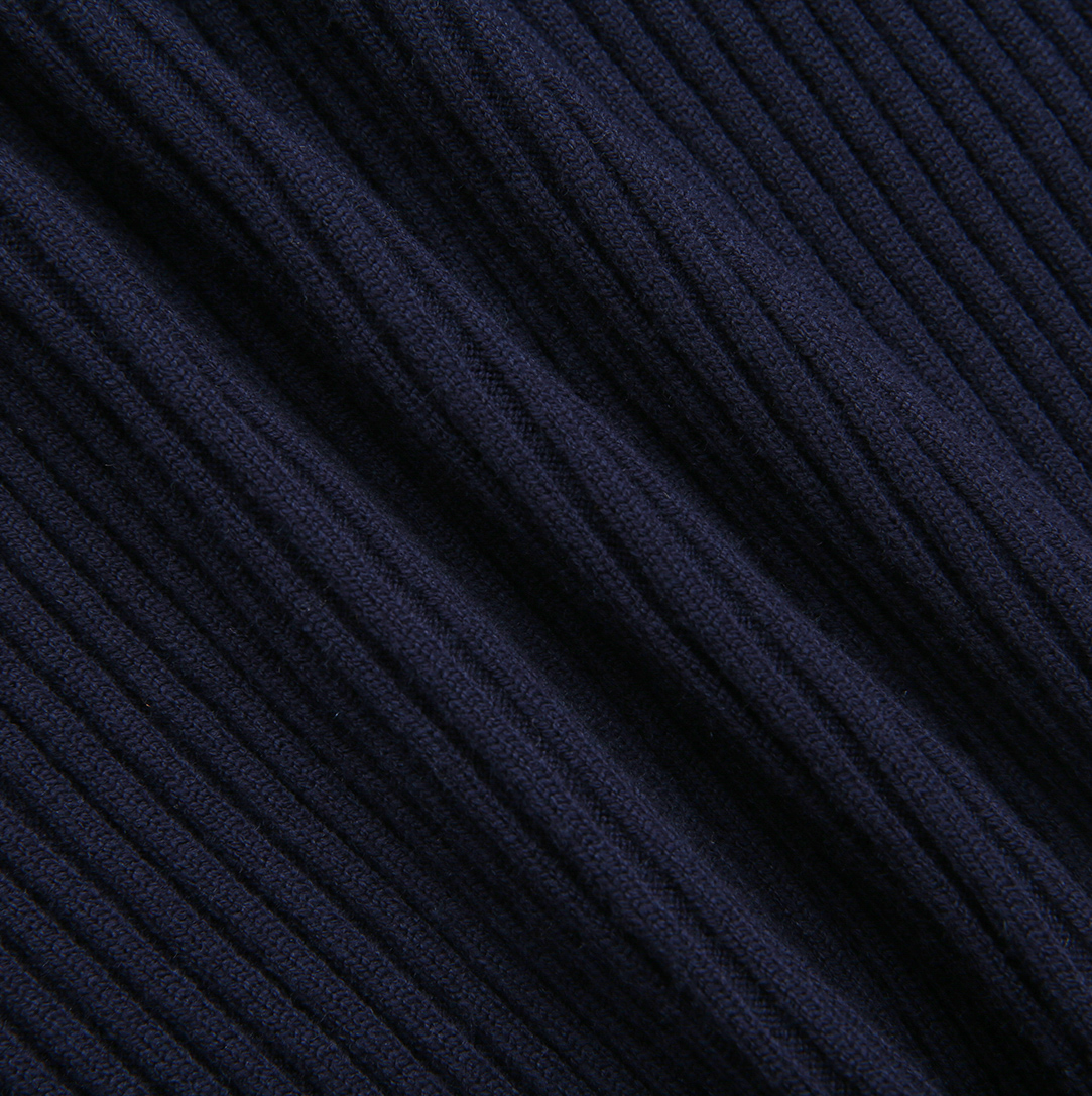 Ribbed Knit Turtleneck Sweater