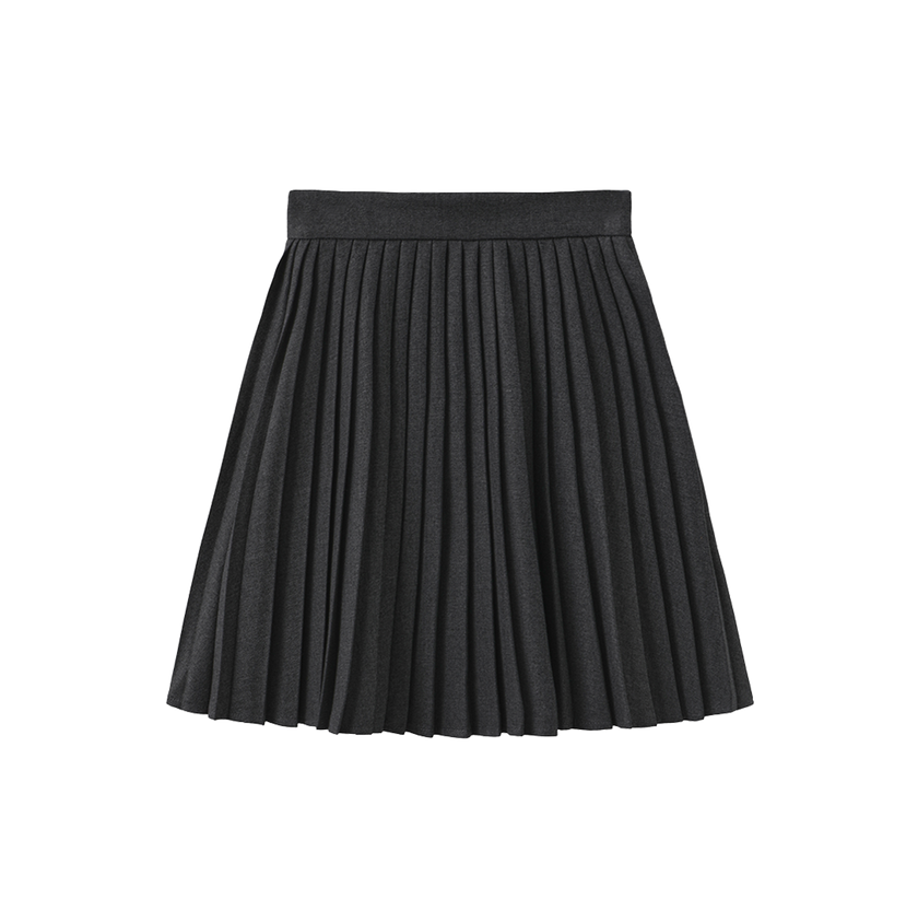 Reg Wool Pleat Skirt