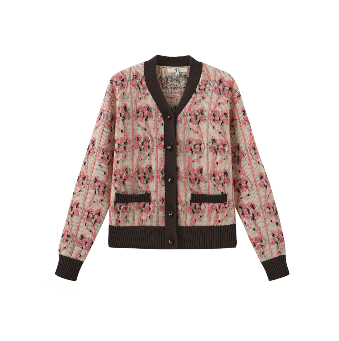 Knit Mohair V Cardigan