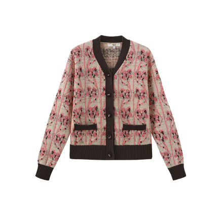 Knit Mohair V Cardigan