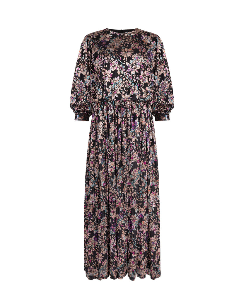 Mesh Velvet Detailed Dress