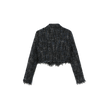 Tweed Single Button Blazer