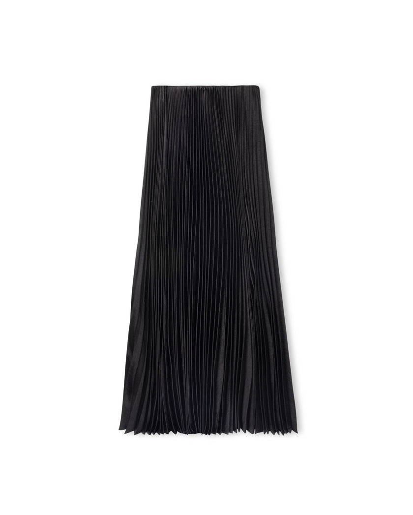Teel Pleated Midi Skirt