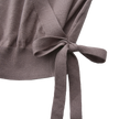 Brooch Wrap Knit Top
