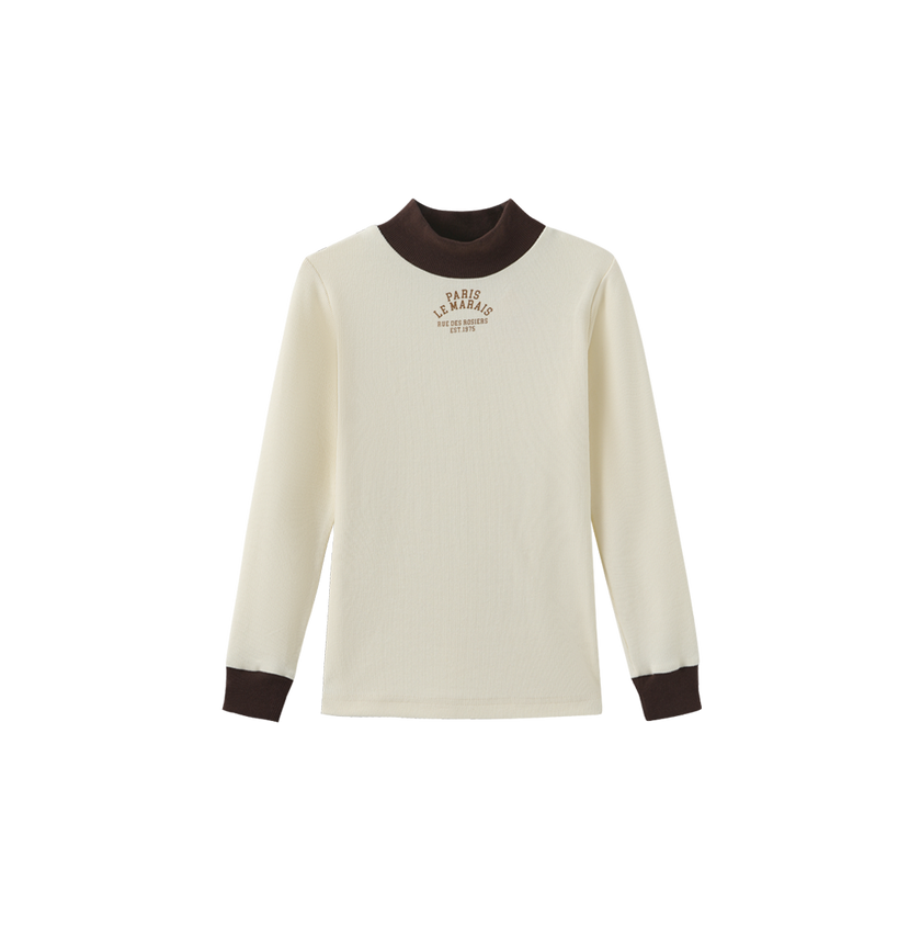 James Ribbed Turtleneck
