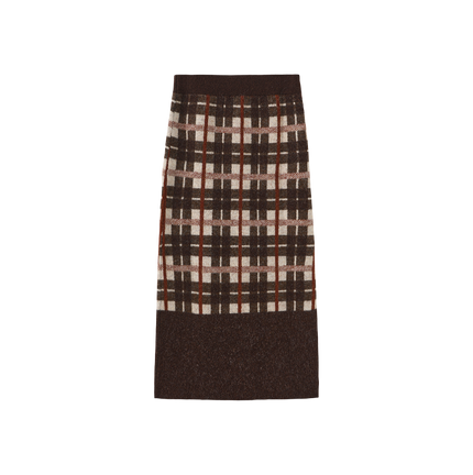 Mohair Plaid Skirt