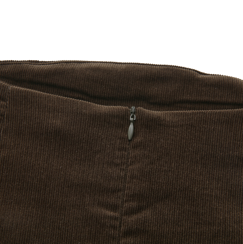 Corduroy Slit Pocket Skirt