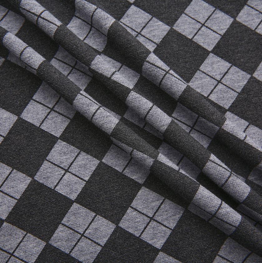 Argyle Print Turtleneck