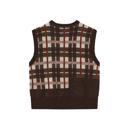 Mohair Plaid Vest