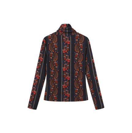 Suzie Printed Turtleneck