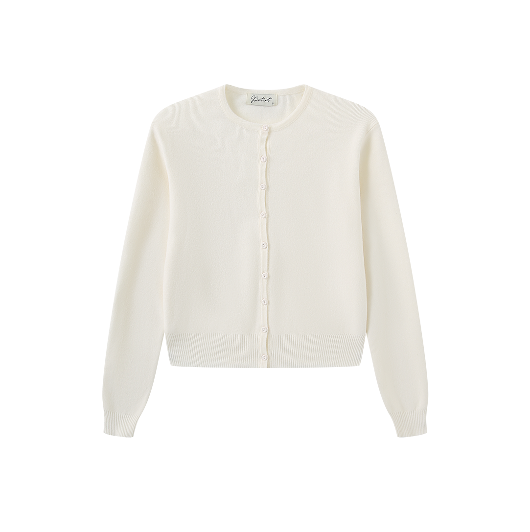 Basic Knit Button Cardigan