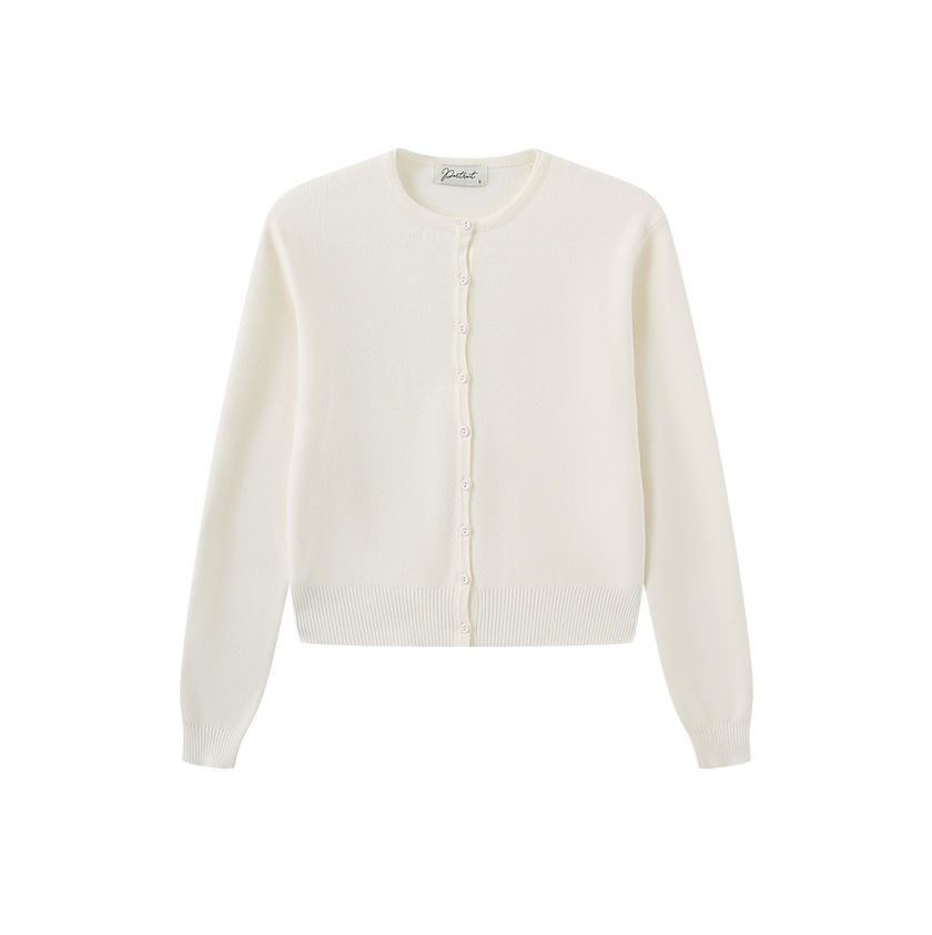 Basic Knit Button Cardigan