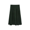 Corduroy Combo Pleated Skirt