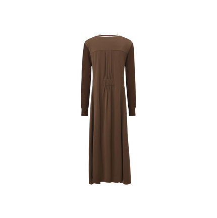 Tone On Tone Silk Knit Dress