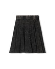 Elastic Waist Panel Knee Skirt