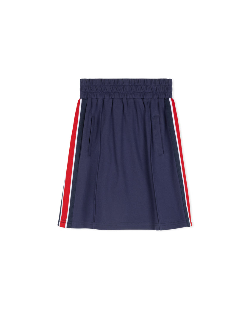 Colorful Side Stripe A-line Skirt