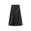 Dotted Leather Maxi Skirt