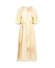 Printed Washed Tie Waisted Dress