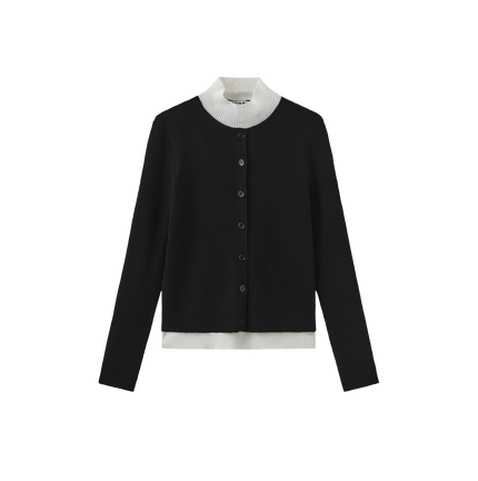 Contrast Tank Cardigan