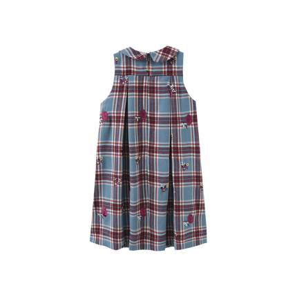 Jerry Plaid Floral Jumper