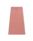 Rope Tie Denim Maxi Skirt