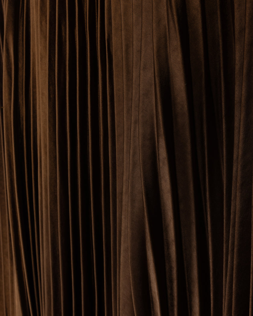 Teel Pleated Midi Skirt