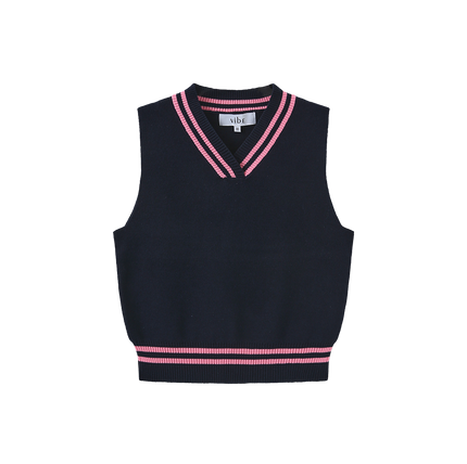 Knit Striped Vest