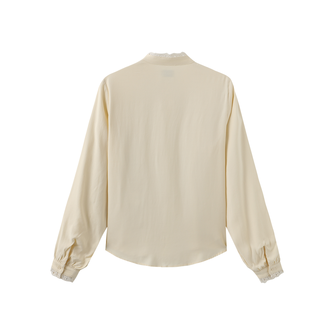 Eyelet Trim Blouse