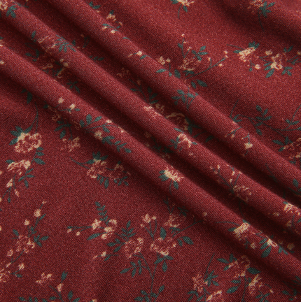 Rhea Floral Printed Mock Neck