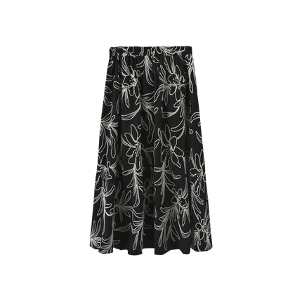 Merry Big Floral Skirt