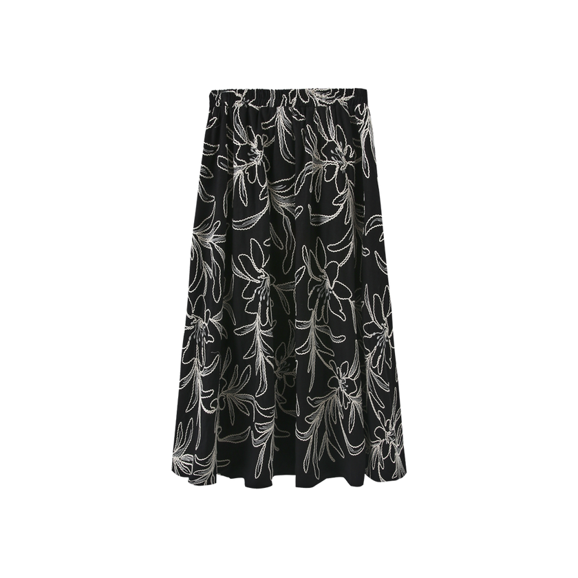 Merry Big Floral Skirt