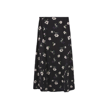 Floral Zipper Aline Slip Skirt