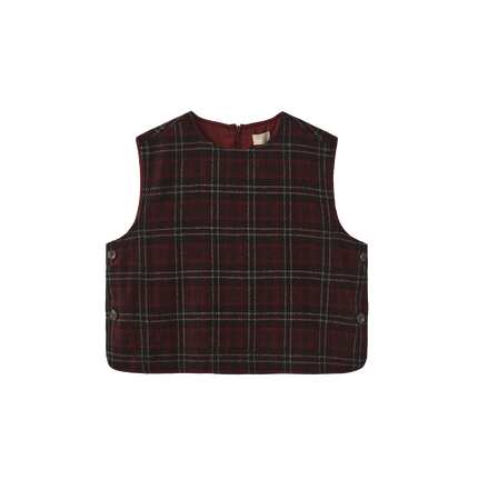 Kim Checkered Wool Vest
