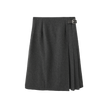 Side Pleat Wool Skirt