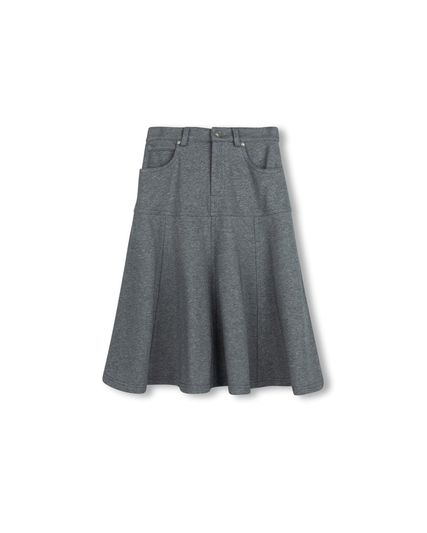 Sweatshirt Flyfront Flair Skirt