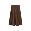 Seam Detail Denim Midi Skirt