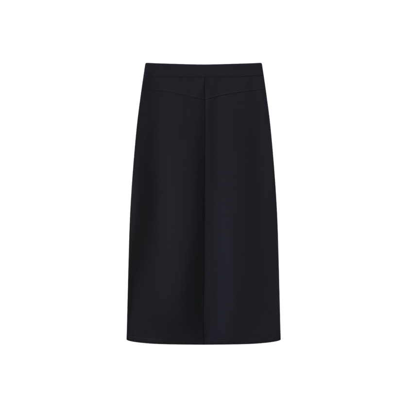 Ponti Side Zipper Maxi Skirt
