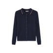 Rye Cable Knit Collared Cardigan
