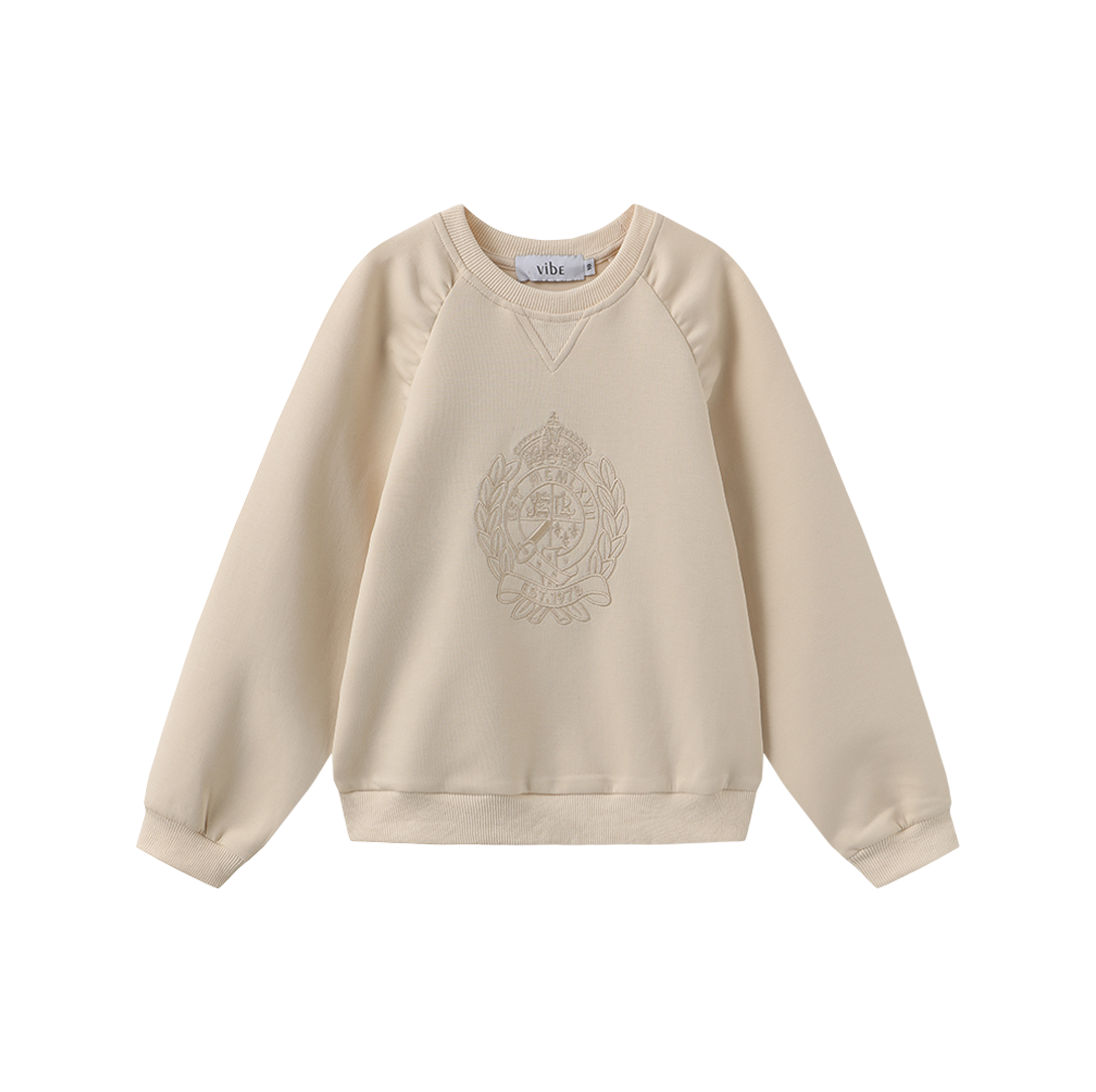 Gathered Shoulder Seam Sweatshirt