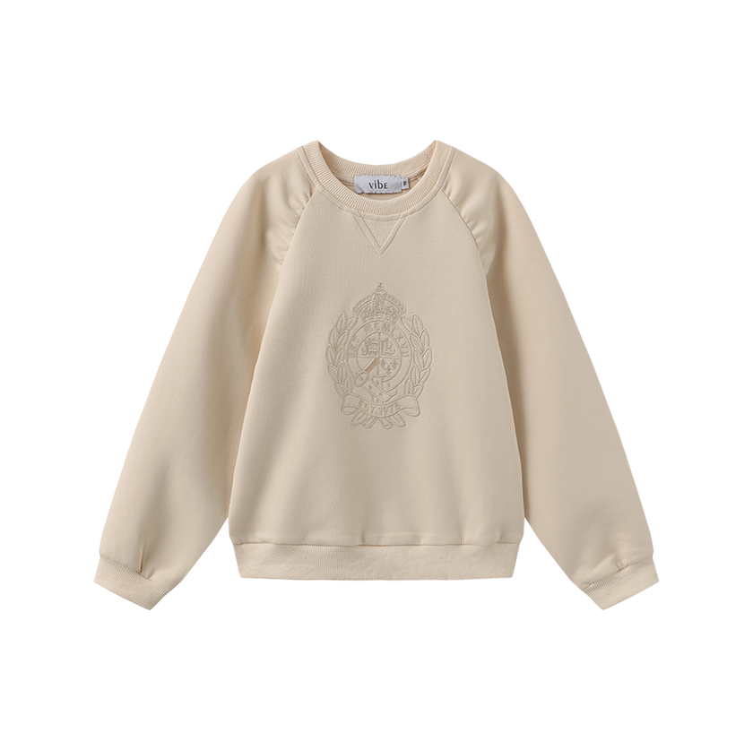 Gathered Shoulder Seam Sweatshirt