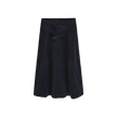 Corduroy Panel Midi Skirt